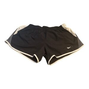 Nike DRI-FIT Black Athletic Running Shorts Lightweight Retro Design Size Medium